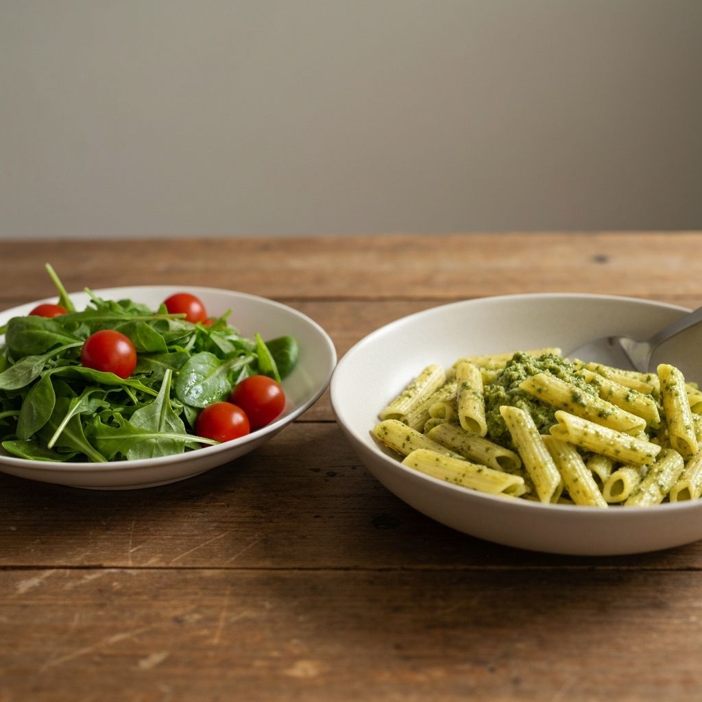 Alimentos en la mesa